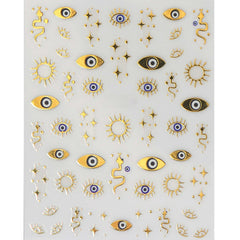 Nail Sticker - Evil Eye (Metallic)
