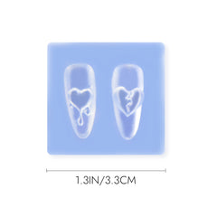 3D Nail Art Mold (Upgrade) - #20 Broken Heart