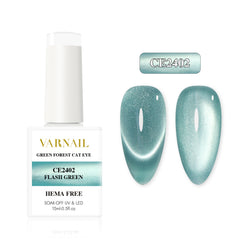 Green Forest Cat Eye (Hema-Free) - CE2402 Flash Green