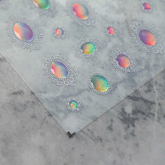 Jelly Nail Sticker - Gem Cat Eye