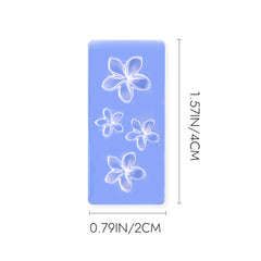 3D Nail Art Mold - #31 Plumeria