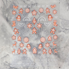 5D Nail Sticker - Christmas 05 (Gingerbread Man)