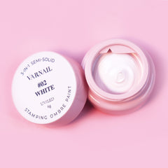 3-in-1 Stamping Ombre Paint Gel - 02 White