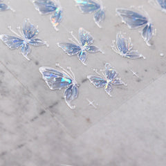 Jelly Nail Sticker - Blue Butterfly