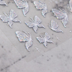 Jelly Nail Sticker - Holo Butterfly