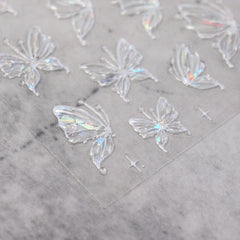 Jelly Nail Sticker - Ice Butterfly