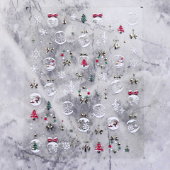 Jelly Nail Sticker - Snowflake Crystal Ball