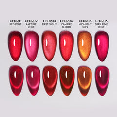 Dark Rose Cat Eye (Hema-Free) - CEDR06 Dark Pink Rose