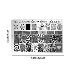 Nail Stamping Plate - Kaleidoscope (Overprint)