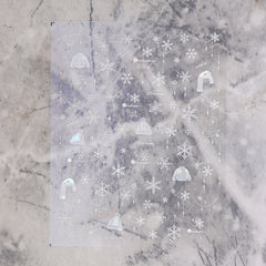 Shell Nail Sticker - Snowflake Sweater