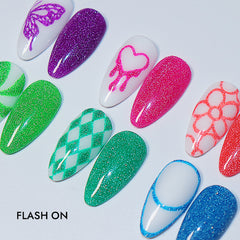 Luminous Neon Reflective Liner Gel Set