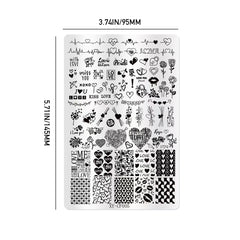 Nail Stamping Plates - Love