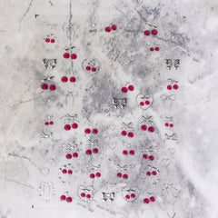 Chrome Nail Sticker - Bowknot Cherry