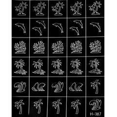 Nail Stickers - Ocean Vibes Hollow Stencil