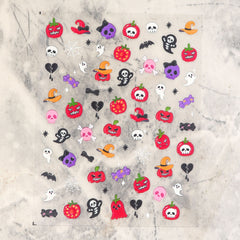 Jelly Nail Sticker - Red Halloween