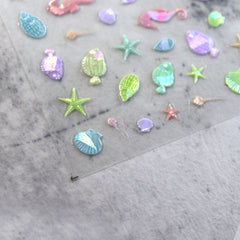 Shell Nail Sticker - Marine Plankton