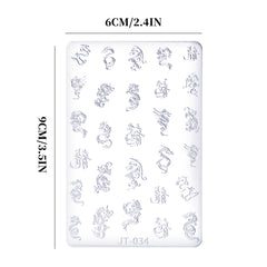 Nail Art Mold - JT034 Dragon