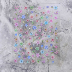 Chrome Nail Sticker - Dried Flower