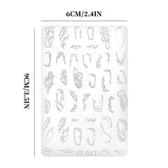 Nail Art Mold - JT047 Abstract Art