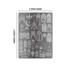 Nail Stamping Plates - Stained Glass Window