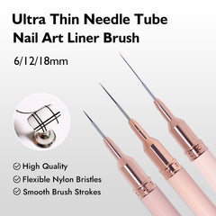 NEW! Liner Nail Brush Set (Peach)