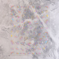 5D Nail Sticker - Rainbow Star