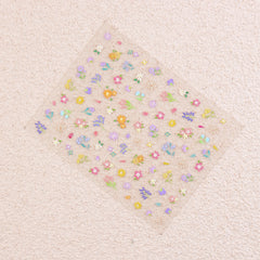 5D Nail Sticker - Spring Wildflowers