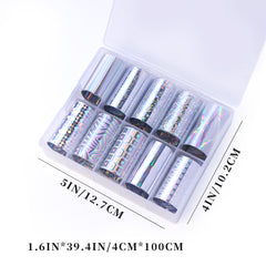 Nail Transfer Foil - Holographic (Silver)