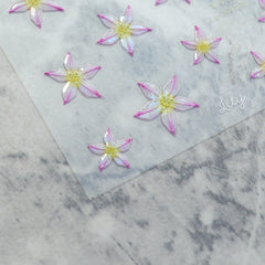 Jelly Nail Sticker - Lily