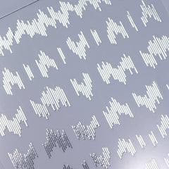 Chrome Nail Sticker - Silver Strips