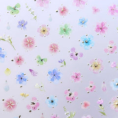 Chrome Nail Sticker - Dried Flower