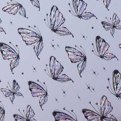 Jelly Nail Sticker - Holo Butterfly (Black)