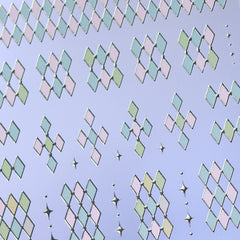 Chrome Nail Sticker - Diamond Pattern