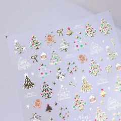 Chrome Nail Sticker - Christmas Star