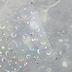 Rhinestone Nail Sticker - Dreamy Cosmos