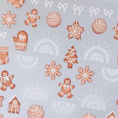5D Nail Sticker - Christmas 05 (Gingerbread Man)