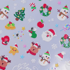 Rhinestone Nail Sticker - Christmas