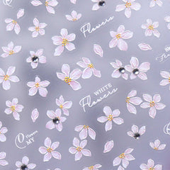 Rhinestone Nail Sticker - Pear Flower