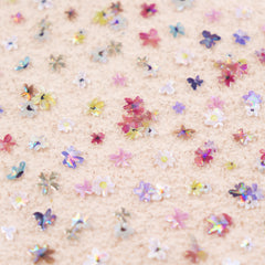 Shell Nail Sticker - Oil Painting Flower