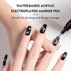Mirror Chrome Nail Art Graffiti Pen