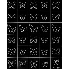 Nail Stickers - Butterfly Bowknot Hollow Stencil