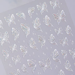 Jelly Nail Sticker - Holo Butterfly
