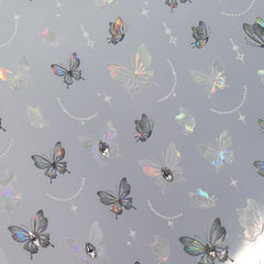 Rhinestone Nail Sticker - Goodnight Butterfly