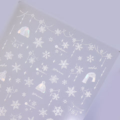 Shell Nail Sticker - Snowflake Sweater
