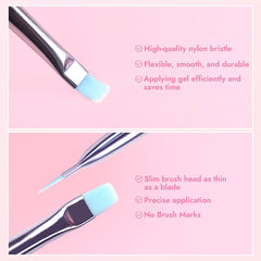 Rainbow Tint Nail Art Brush - Petal