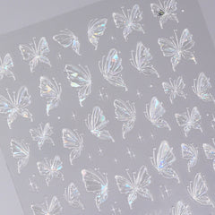 Jelly Nail Sticker - Ice Butterfly