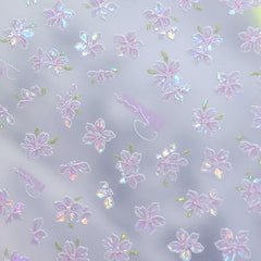 Shell Nail Sticker - Begonia Flower