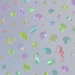 Shell Nail Sticker - Marine Plankton
