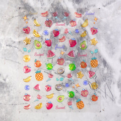 Jelly Nail Sticker - Delicious Fruit