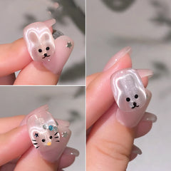 Rabbit & Bear Cat Eye Nail Tool